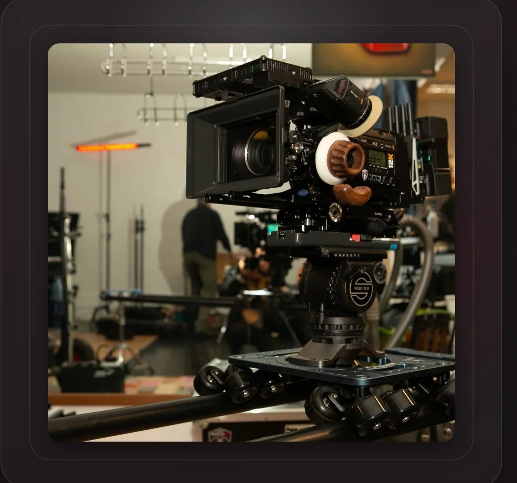Professional film camera detail